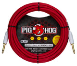 PIG HOG Hex Series Silent Cable 18.6ft Candy Apple Red