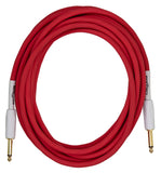 PIG HOG Hex Series Silent Cable 18.6ft Candy Apple Red