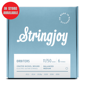 STRINGJOY Orbiters Coated Nickel Wound Electric Guitar Strings Balanced Medium Gauge 11-50