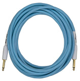 PIG HOG Hex Series Silent Cable 18.6ft Daphne Blue