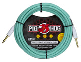 PIG HOG Hex Series Silent Cable 18.6ft Seafoam Green